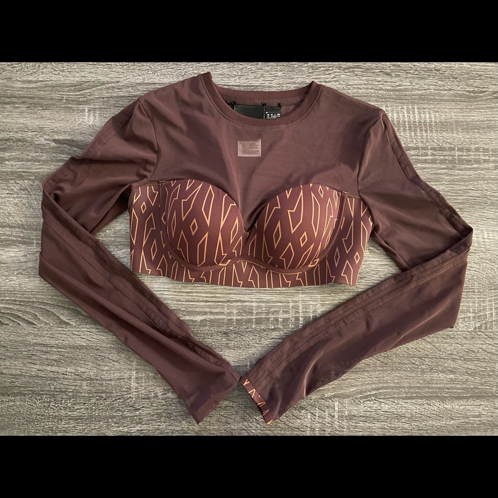 COPY - Ivy Park x Adidas Mesh long sleeve Crop top